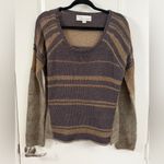 Vintage Havana  Brown and Tan Striped Sweater Photo 2