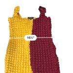 Ashley Stewart Textured Yellow & Burgundy Bodycon maxi Dress NEW Size 26/28 PLUS Photo 6