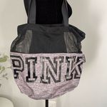 PINK - Victoria's Secret PINK Victoria’s Secret Nylon/Mesh Duffle‎ Bag Gray/Black Photo 1
