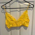 Yellow Floral Bralette Top Size M Photo 1