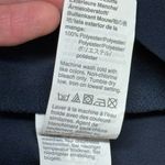 J.Crew  Black Sequin Sleeve Crepe Blouse in Navy Size Medium Holiday Preppy Photo 14