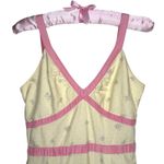Anthropologie  Ferris Wheel Carnival Dress Elevenses Size 2 Yellow Pink Retro 50s Photo 5