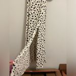 Reformation Lacey Midi Dress in White/Black Polka Dot size 2 Photo 4