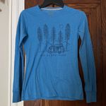 The North Face Light Blue Long Sleeve Tee XS Photo 0