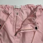 Meshki AMARA Parachute Pants Baby Pink Size SMALL Cargo Pocket Toggle Drawstring Photo 7