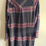 Cloth & Stone Anthropology  Navy and Pink Plaid Tunic Dress/Top Size M Photo 11