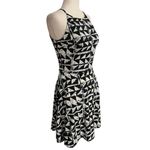 Bar III 3 Women Size Medium Fit & Flare Dress Black White (22-994P) Photo 3