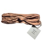 Stone Fox Swim NWT  Women's Lele Bikini Top XS Rawhide Brown Twist Front Bandeau Photo 2