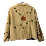 Alex Kim Floral Abstract Sequin Button Jacket Blazer Artsy Classic Art To Wear Size undefined Photo 1