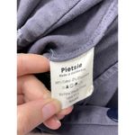 Pietsie Jumpsuit Womens Size Small Cargo Blue Long Sleeve Button Front Cotton Photo 3