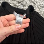 Bozzolo  black ribbed cropped t shirt size medium Photo 1