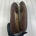 UGG  Women’s Moccasins Slippers Brown Suede Shearling Lined Size 8 Photo 5