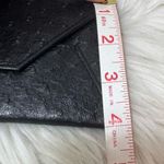 NAPOLEON PERDIS Black Ostrich Style Envelope Clutch Bag Photo 11