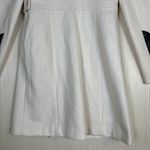 Via‎ Spiga Womens Wool Peacoat Coat Sz 6 Cream Black Trim Mid Length Ivory Photo 12