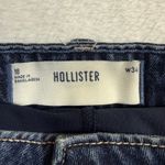 Hollister 18 Denim Micro Mini Skirt Lined Y2K Summer Distressed Fest Streetwear Photo 4
