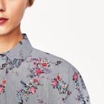 ZARA Basic Floral Beaded Top Photo 1