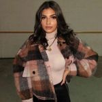 ZARA CROPPED PLAID OVER SHIRT BLUE/WHITE SMALL Photo 7