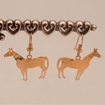 Wild Bryde Gold Toned Horse Earrings Photo 3
