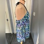 Self Esteem Vintage‎  Blue Abstract Print Y2K Babydoll Tank Top Fairy Boho Hippie Photo 3