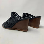 Matt Bernson Pia Woven Leather Wedges in‎ Black Size 8 Photo 6