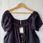 Free People  romper cotton one piece jumpsuit onesie pleated Photo 2