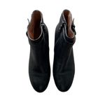 Gentle Souls  by Kenneth Cole - Birdie Black Ankle Wedge Leather Booties Sz 7.5 Photo 2