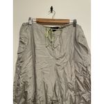 Motel Rocks Motel Parachute Pants Women XL Almond Milk Tan Drawstring Y2K Oversize Baggy New Photo 2