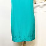 J.Crew Satin Twist Back Tank Dress Sundress Teal Green Size 2 or XS Photo 3