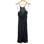 Bardot Chameleon Lace Midi Dress In Black US 8 Large Photo 3
