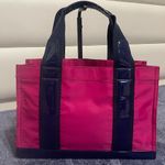 Tory Burch  Fuchsia and Navy Tote Photo 1