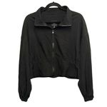 One 5 One  Black Full Zip Cropped Jacket Photo 0