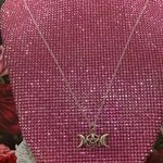 Boutique Moon Phase Necklace Triple Moon Goddess Pentagram Pentacle Halloween Witch goth Photo 10