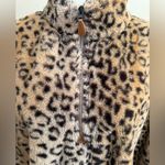 Pink Lily Faux Fur Leopard Print Quarter Zip Pullover (Oversized) Photo 3