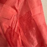 Rebecca Taylor REBECCA‎ TAYLOR Organza Check Three-Quarter-Sleeve Blouse Photo 3