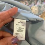 Lulus NWOT  Elegant Personality Slate Blue Floral Burnout Midi Dress Photo 9