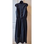 Kenneth Cole New York Sleeveless Black V-Neck faux wrap Dress Sz 12 Photo 4