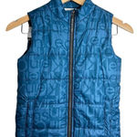 Calvin Klein Jeans Winter Vest Womens Blue Zip Up Size 6 Photo 0