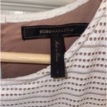 BCBG MaxAzria Cassandra Fit Flare Dress Size Large White Eyelet Sleeveless GUC Photo 5