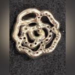 Pandora New  Sterling Silver Pave Rose Earrings Photo 1