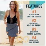 RipSkirt Hawaii Black Wrap Skirt W1960 Sz S Photo 3