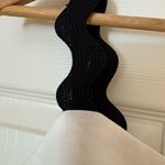 PRETTYGARDEN Pretty Green White Linen Crop Top – Size M – Black Wavy Straps – NWT Photo 1