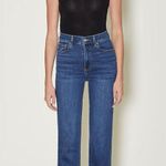 NWT Le Jeans Los Angeles Sz.25 Designer Denim Cropped Sabine High Waisted Blue Photo 2