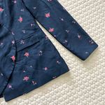 Keepsake NWD Floral Ruffled Blazer Womens Blue Long Sleeves Jacket Size M Photo 5
