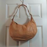 Stone Mountain Leather Beige Hobo Bag EUC Tan Photo 2