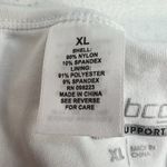 Bcg  XL Sports Bra Zip Front Hi Support White Racerback Wireless No Wire Women's Photo 8