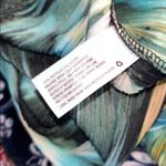 Future Collective Women's Watercolor Plisse Midi Dress Green Size XXS Photo 6