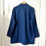 A.C. Clothing USA Boho Hand Painted Denim Jacket Sz XL Blue Photo 3