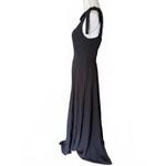 Lulus New  Black Formal Dress with Tie Shoulder Straps, Size Small Photo 2