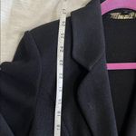 St. John Collection ST. JOHN BASICS Black Santana Knit Long Sleeve Gold Buttons Blazer Size‎ 2 Photo 11