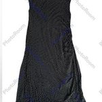 Ann Taylor LOFT sz L Black white ruched dress Excellent Career casual Size L Photo 0